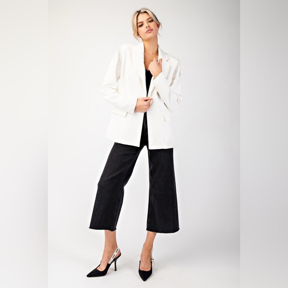 Rhinestone Fringe Blazer Jacket - eesome - Picture 8 of 8